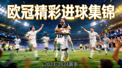 欧冠精彩进球集锦视频封面 - 多名球星庆祝进球瞬间